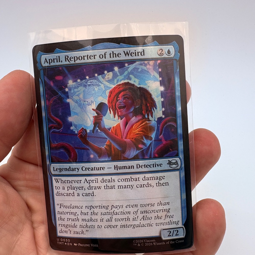 MTG Secret Lair TMNT April Reporter of the Weird & Splinter Hamato Yoshi
